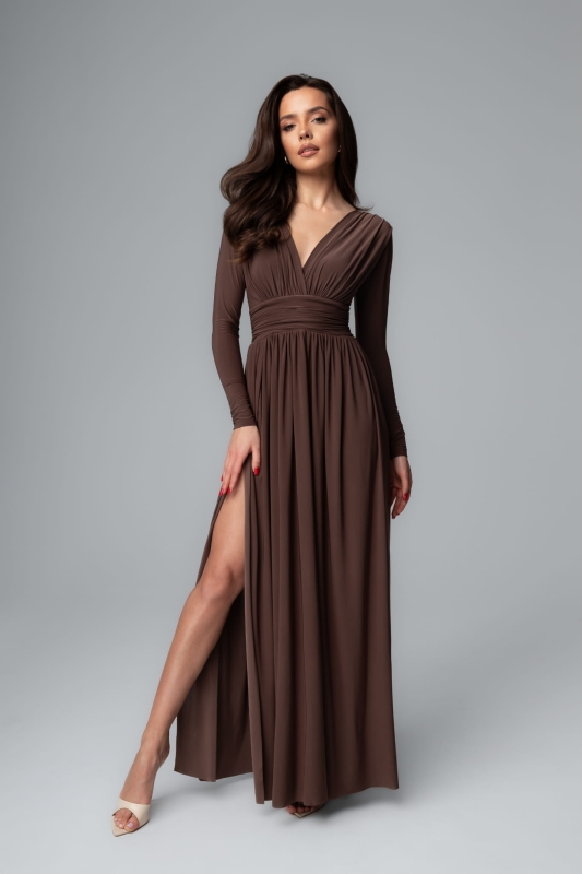 Sukienka Maxi Adelle – Mocha Brown