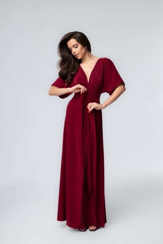 Sukienka Ella Maxi – Velvet Bordeaux