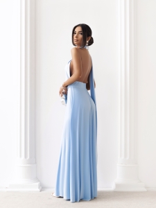 AURORA – sukienka maxi multiway / Baby Blue